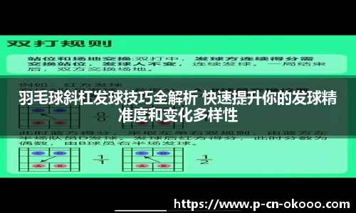 羽毛球斜杠发球技巧全解析 快速提升你的发球精准度和变化多样性